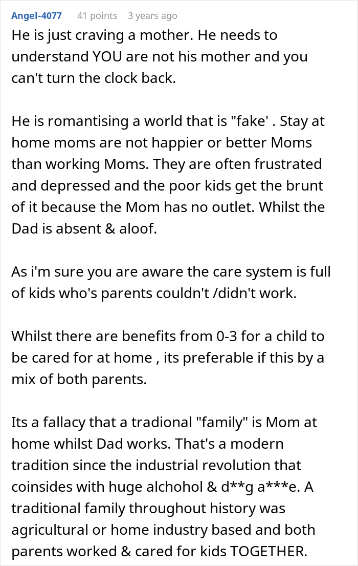 Man Calls Wife Selfish For Refusing To Become A SAHM While Cheating On Her The Entire Time