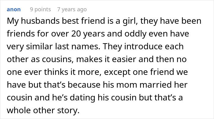 Text post discussing a woman breaking up after seeing how close her boyfriend's female friend is to his family. Text post discussing a woman breaking up after seeing how close her boyfriend's female friend is to his family.