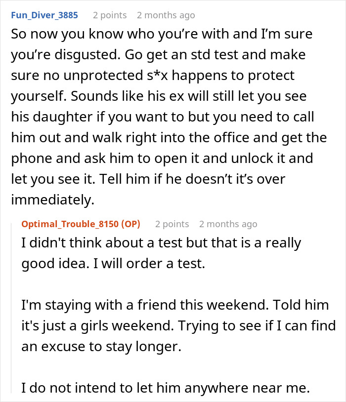 Text conversation showing a woman confused about her boyfriend’s difficult ex and trying to protect herself. Text conversation showing a woman confused about her boyfriend’s difficult ex and trying to protect herself.