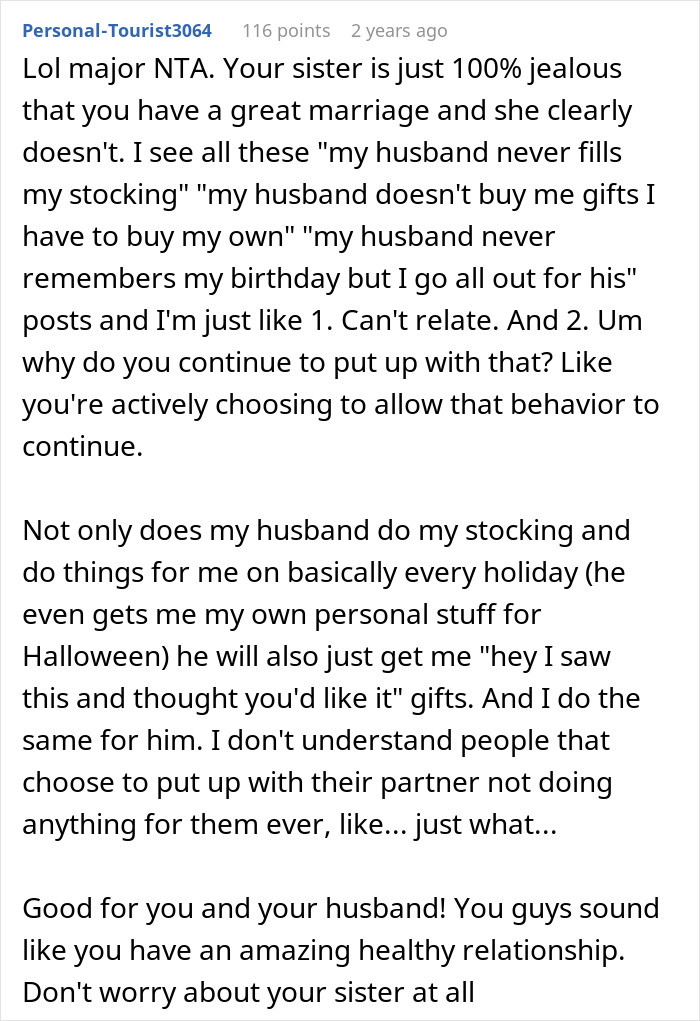 Woman Tells Sister She Shouldn't Rub Her "Picture-Perfect Marriage" In Other People's Faces