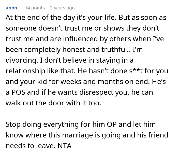 &ldquo;Suddenly, Trust Is Gone&rdquo;: A Woman Considers Divorce After Her Husband Starts Acting Weird