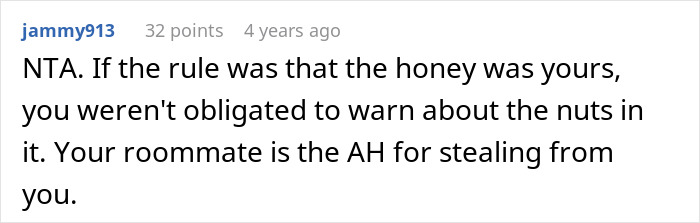 Person Contaminates Honey With Peanuts, Chaos Ensues After Allergic Roommate Decides To Eat It