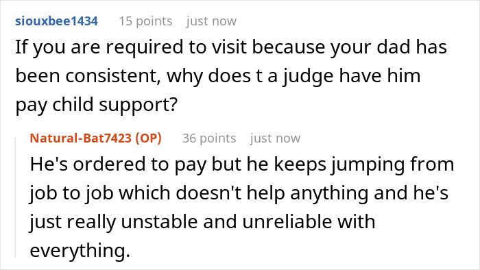 A screenshot of a Reddit thread discussing a pregnant GF's situation and family dynamics.