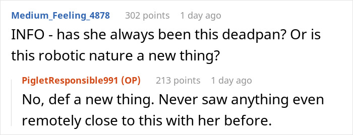 Online forum discussion highlighting a guy feeling like a science experiment in his own home due to his girlfriend's behavior.