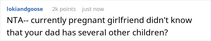Text from a Reddit post asking if a pregnant girlfriend didn't know about her boyfriend's other children.