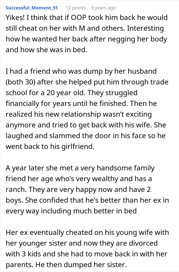 Screenshot of a social media post discussing friendship and betrayal involving a mom, daughter, and boyfriend conflict.