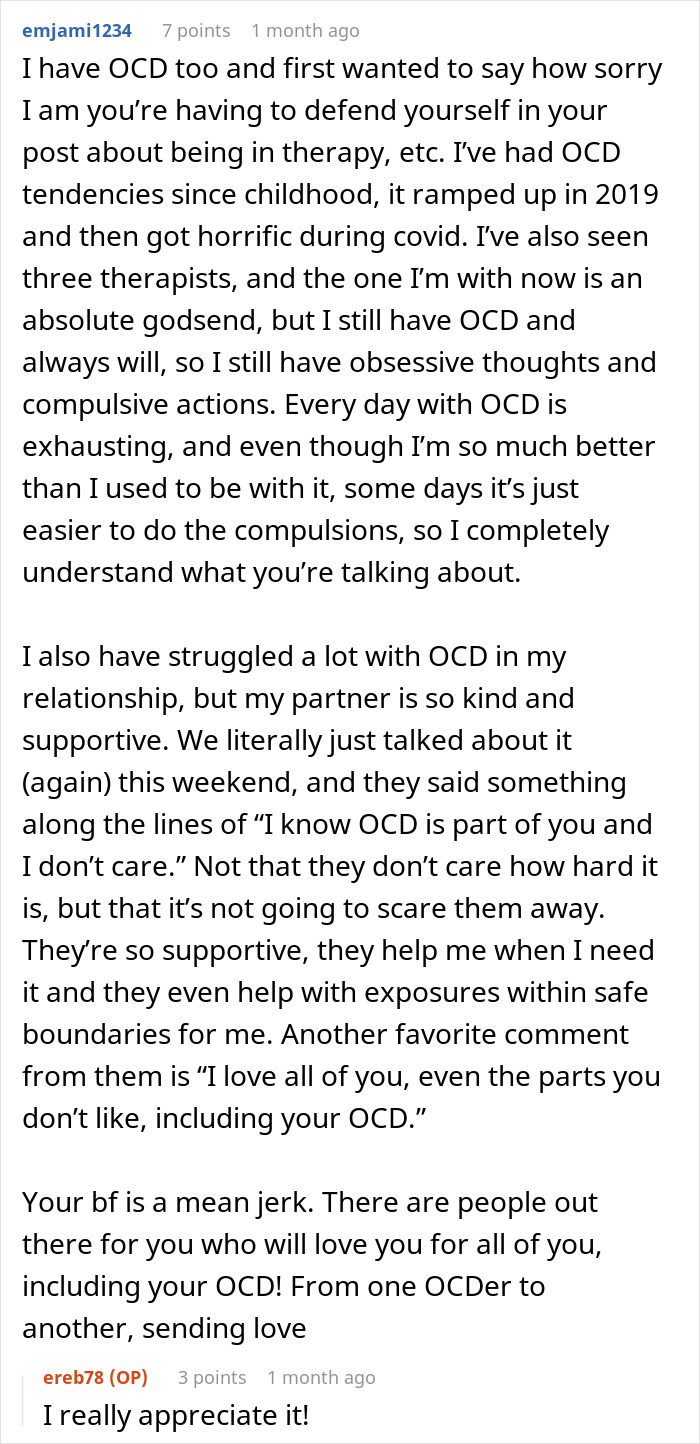 Text post discussing a woman feeling liberated after ending a relationship over one cent conflict.