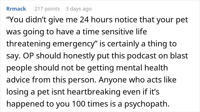 "Life Still Carries On": Mental Health Worker Refuses To Give Day Off To Man Putting Down Sick Pet