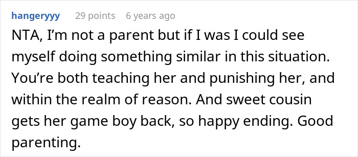 &ldquo;Entitled&rdquo; 10YO Steals Cousin&rsquo;s Game Boy, Mom Decides To Teach Her A Painful Life Lesson