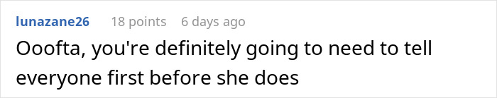 Online comment expressing concern about telling family regarding woman accused of sleeping with sister&rsquo;s fianc&eacute; over a coincidence.