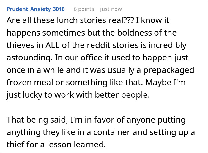 Office Food Thief Makes Coworker Miserable By Stealing Their Food, Faces Karma One Fine Day