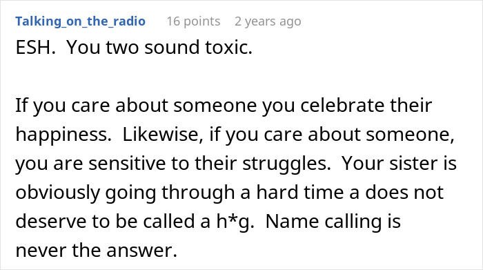 Woman Tells Sister She Shouldn't Rub Her "Picture-Perfect Marriage" In Other People's Faces