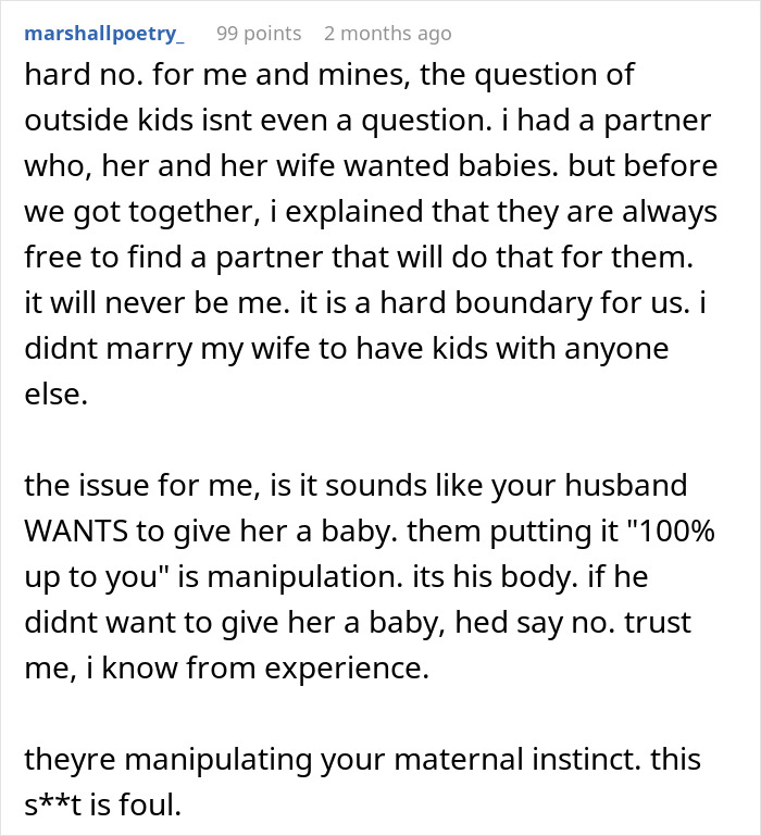 Open Marriage Takes A Wild Turn When Husband&rsquo;s GF Asks For A Baby, Wife Gives Him An Ultimatum