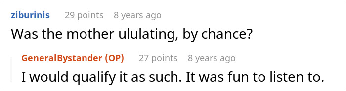 Comments discussing a mother-in-law using an emergency key and the family's reaction in a humorous online thread.