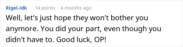 Screenshot of a Reddit comment discussing a complex family dynamic involving DNA tests and child support drama.
