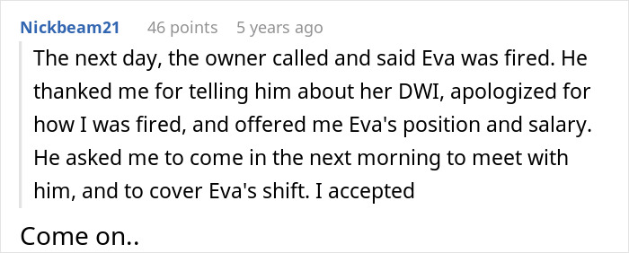 Fired Employee Finds Manager’s Dark Secret, Takes Over Her Job: "Tears Flowing, Begging" Fired Employee Finds Manager’s Dark Secret, Takes Over Her Job: "Tears Flowing, Begging"