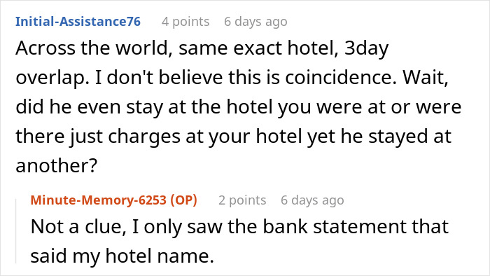 Comments discussing a woman accused of sleeping with her sister&rsquo;s fianc&eacute; over a coincidence, causing family conflict.