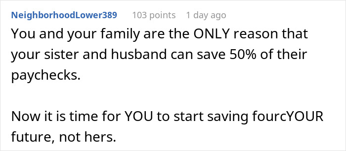 Couple Cry Poor For Years, But Expect Lavish $500 Gifts And Expenses Paid, Sis Finds Out The Truth