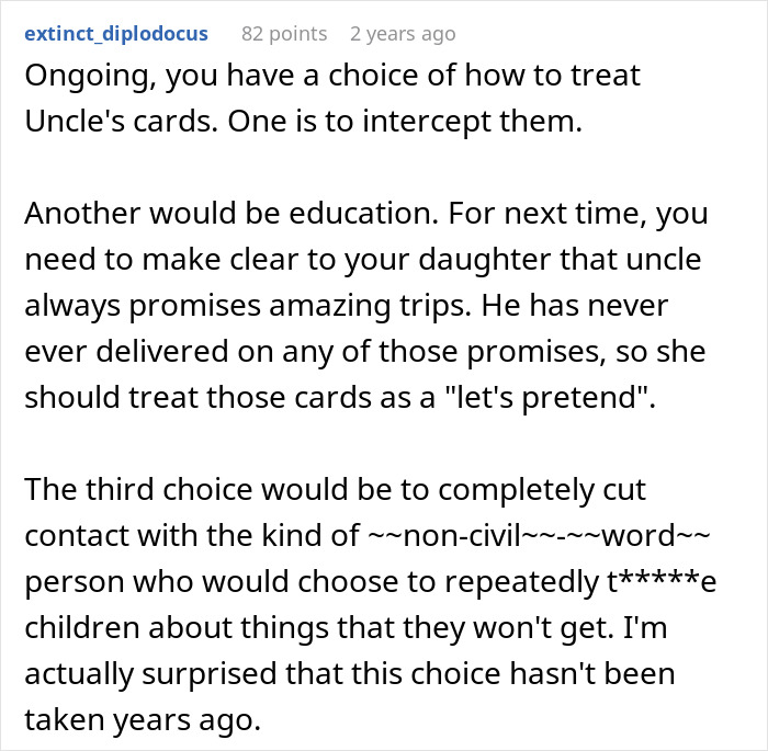 &ldquo;I Remember How Disappointing It Was&rdquo;: Woman Confronts Uncle For Gifting Kids &ldquo;Pictures&rdquo; Of Trips Instead Of Reality