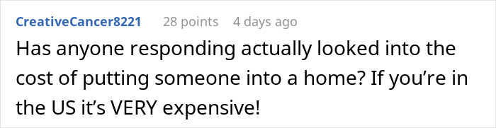Woman Threatens Divorce If Husband Financially Contributes To His Mother's Care: "Told Him That Is Nuts"