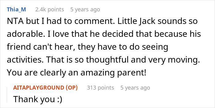 Controlling Mom Enforces Loneliness On Deaf Son Out Of Fear, Gets Called Out By Another Parent