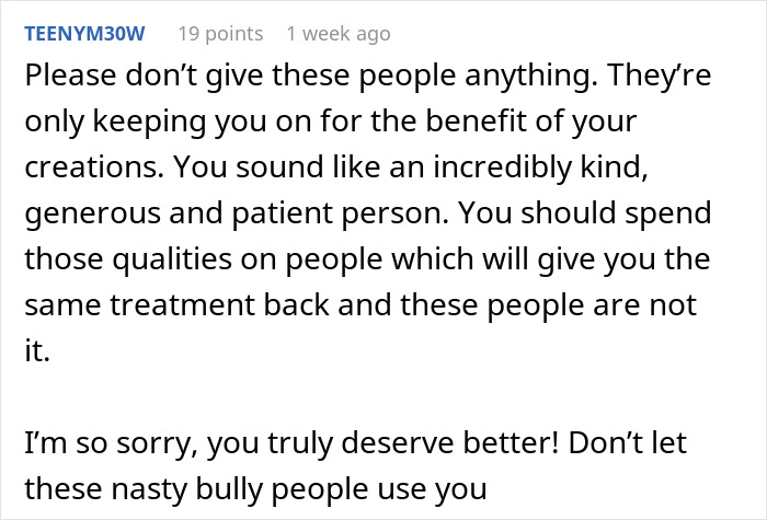 Screenshot of a Reddit comment offering support, related to an ex-girlfriend cheating and wedding conflict discussion. Screenshot of a Reddit comment offering support, related to an ex-girlfriend cheating and wedding conflict discussion.