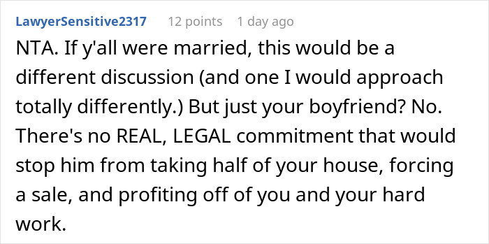 Woman Invests Life Savings Into Buying A House, BF Pays Rent But Expects Ownership Woman Invests Life Savings Into Buying A House, BF Pays Rent But Expects Ownership