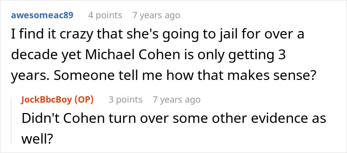 Reddit comments discussing the woman running Tinder scams for her jailed fianc&eacute; and the victim tracing it back to her.