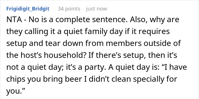 Lady Skips "Relaxed" Fam Event That Secretly Requires Her To Do All The Work, Fam Says She's Selfish