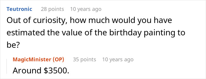 MIL Demands Free Painting From Woman She Constantly Made Fun Of: "It's Not A Serious Job" MIL Demands Free Painting From Woman She Constantly Made Fun Of: "It's Not A Serious Job"