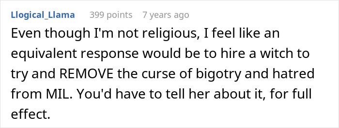 Reddit comment about dealing with a homophobic MIL trying to harm her son&rsquo;s boyfriend, involving fake and real police.