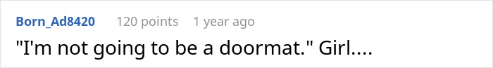 A Reddit comment reads, "I'm not going to be a doormat." Girl.... for a married man hotel room story.