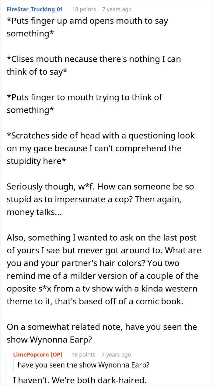 Reddit user reacts to homophobic MIL impersonating a fake cop to target her son&rsquo;s boyfriend, a real police officer.