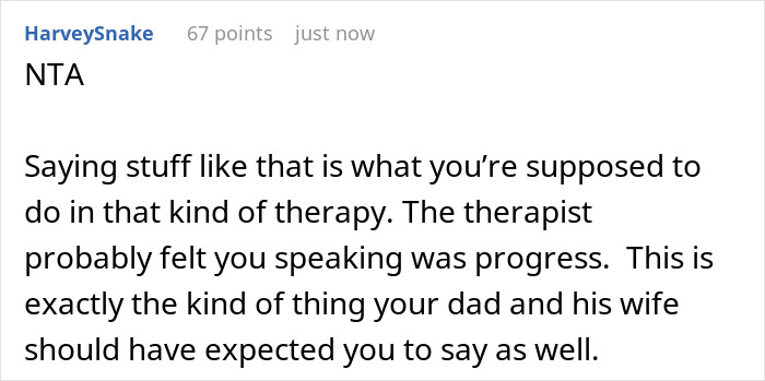Teen Accused Of "Misusing" Family Therapy As He Rats Out Dad And Stepmom's 9 Years Of Cruelty To Him