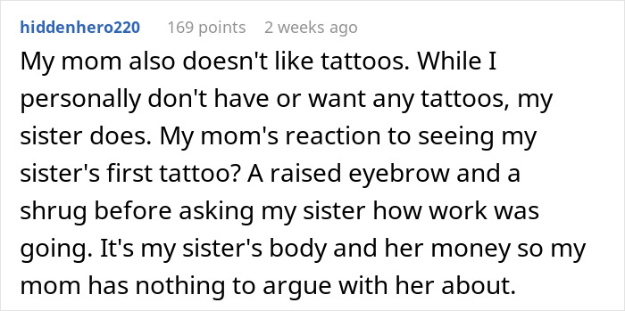 Parents Threaten 19YO Daughter For Wanting A Tattoo, Act Like She Announced A Crime Instead Of Ink