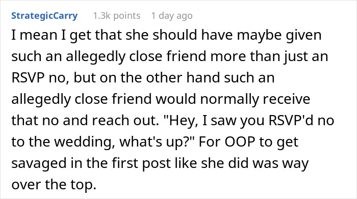 Mom RSVPs ‘No’ To Childfree Wedding An 12-Hour Flight Away, Bride Takes It Personally Mom RSVPs ‘No’ To Childfree Wedding An 12-Hour Flight Away, Bride Takes It Personally