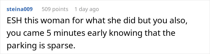 Comment about a man missing doctor&rsquo;s appointment after fighting an old lady over a parking spot involving the police.