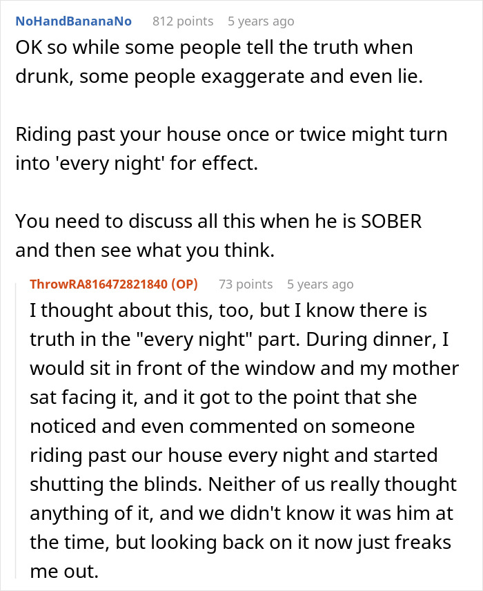 Discussion on a man&rsquo;s creepy confession from when they were 12, causing girlfriend to question their entire relationship.