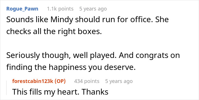 Screenshot of an online conversation discussing a woman involved in cheating and scamming exposed on local news.