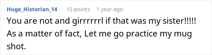 Text comment about a woman facing karma after cheating with sister&rsquo;s baby daddy, asking for sympathy when he cheats too.