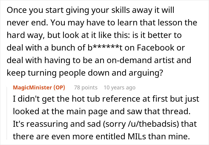 MIL Demands Free Painting From Woman She Constantly Made Fun Of: "It's Not A Serious Job" MIL Demands Free Painting From Woman She Constantly Made Fun Of: "It's Not A Serious Job"