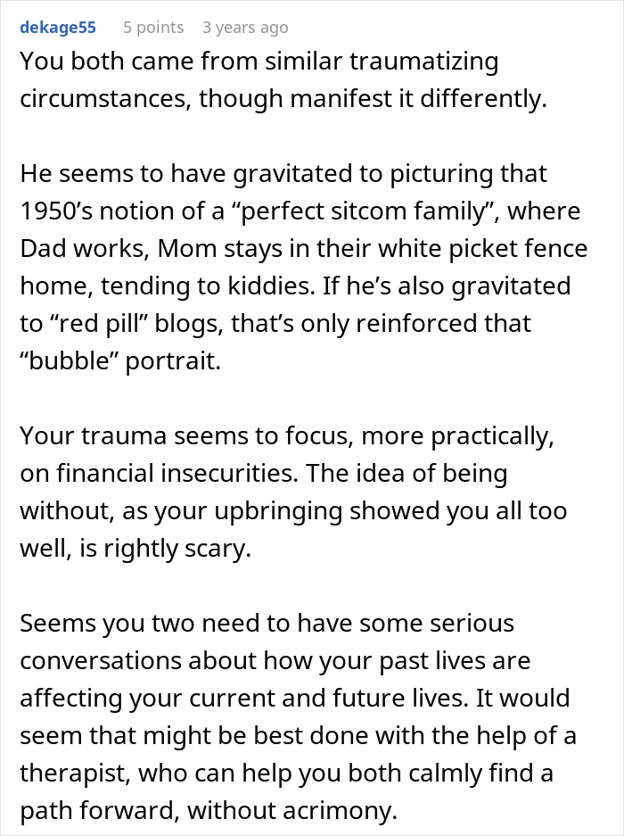 Man Calls Wife Selfish For Refusing To Become A SAHM While Cheating On Her The Entire Time