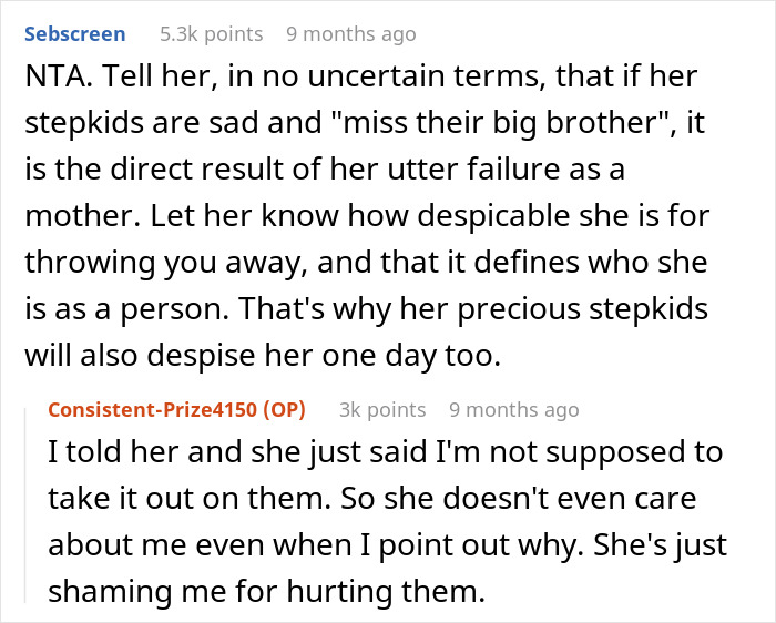 19YO Ignores His Stepsiblings Just As Mommy Dearest Neglected Him As A Kid, She Goes Ballistic