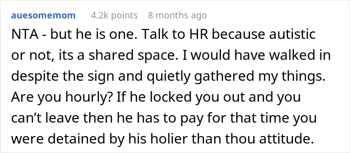 Guy Berates Employee Over Nothing, Then Acts All "Nice" When Employee Says They Are Autistic