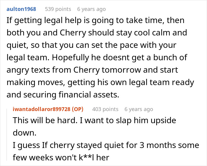 A screenshot of an online forum discussing how a woman finds her husband's secret wife, offering advice.