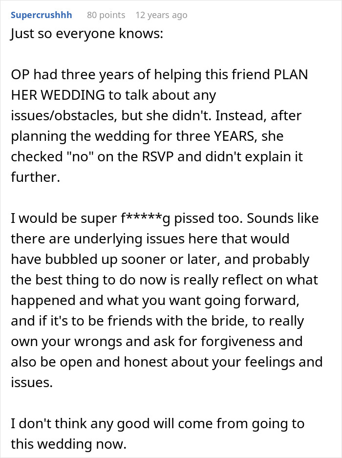 Mom RSVPs ‘No’ To Childfree Wedding An 12-Hour Flight Away, Bride Takes It Personally Mom RSVPs ‘No’ To Childfree Wedding An 12-Hour Flight Away, Bride Takes It Personally