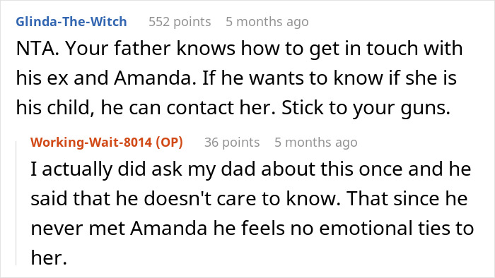 Forum discussion showing a confusing and wild family dynamic sparking drama over DNA tests and child support issues.