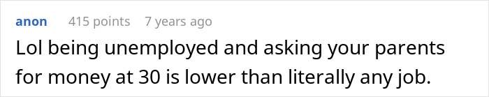 Screenshot of an online comment discussing views on working as a server and perceptions of asking for money. Screenshot of an online comment discussing views on working as a server and perceptions of asking for money.