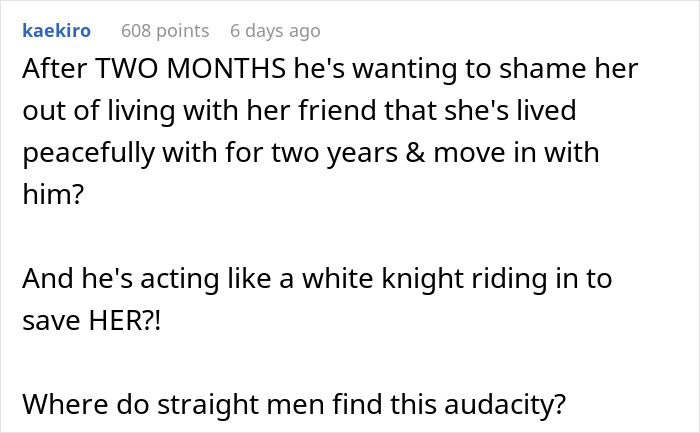 BF Insults GF For Living With Gay Bestie, She Learns It's His Ticket Out Of His Parents&rsquo; House