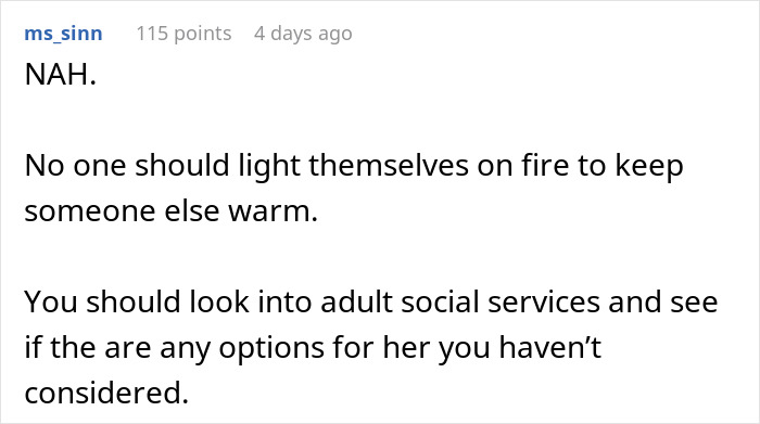 Woman Threatens Divorce If Husband Financially Contributes To His Mother's Care: "Told Him That Is Nuts"